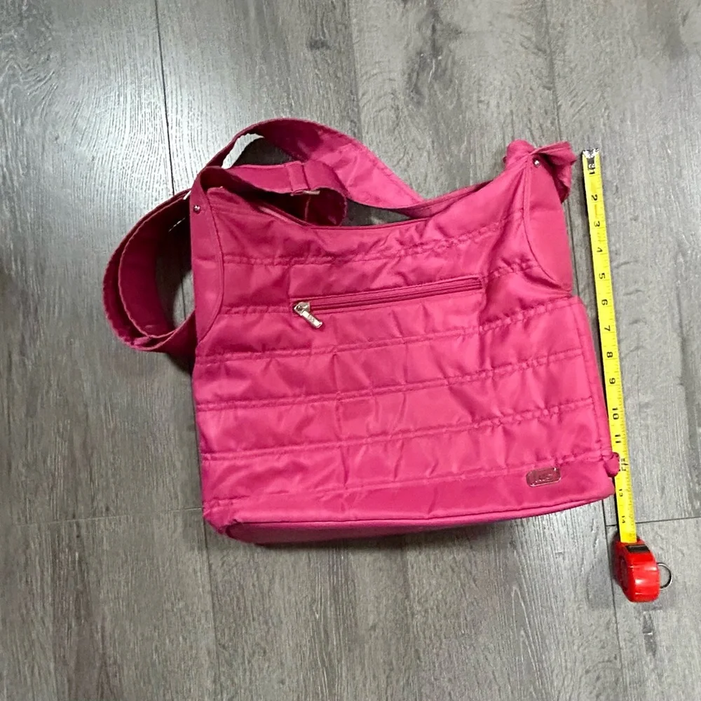 LUG PINK RASPBERRY LARGE CABLE CAR SHOULDER BAG - Picture 10 of 11